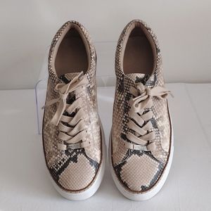 J/Slides Snake Skin Print Sneakers Size 8.5